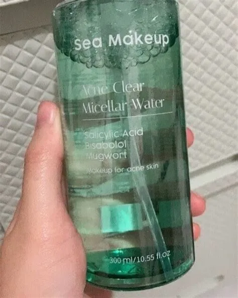 Why does ocean water clear acne?