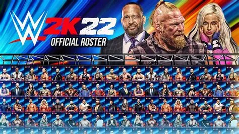 How many characters will be in wwe 2k22?