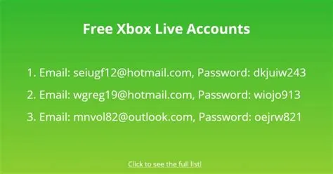 Do new accounts get free xbox live?