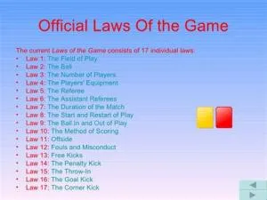 What is law 14 of football?