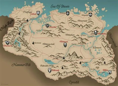 How big is the real map in skyrim?