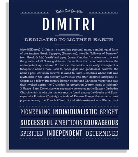 Is dimitri a russian name?