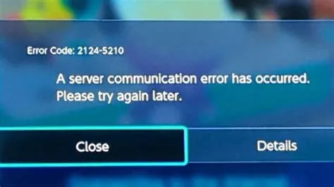 What is error code 2124 5210 mario party?