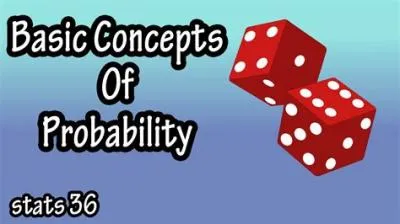 What are the 3 basic concepts of probability?