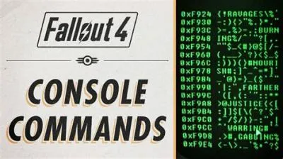Why wont console commands work fallout 4?