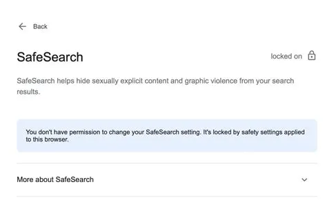 How do i turn off safesearch without permission?