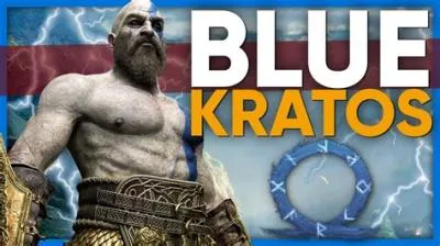 Why wasn t kratos blue?