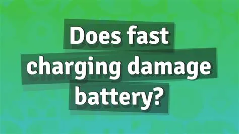 Does fast charging damage battery?