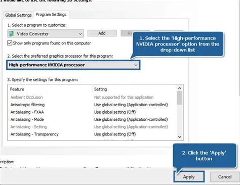 How do i enable preferred graphics processor?