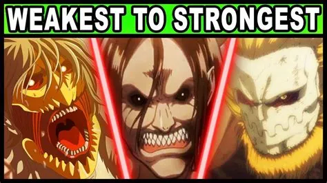 What is the 2nd weakest titan?