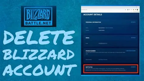 Can i delete battle.net account?