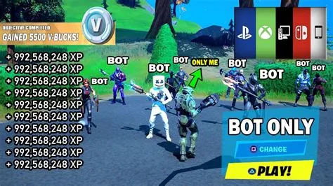 How do you play a lobby full of bots?