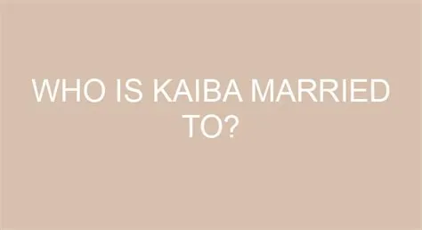 Who marries kaiba?