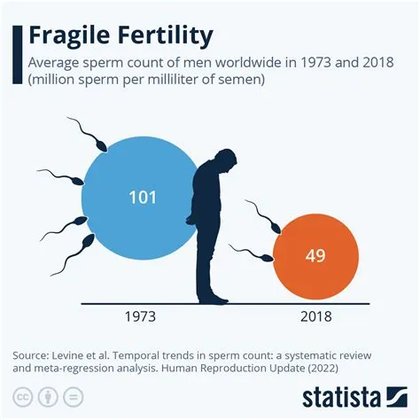 At what age is sperm count highest?