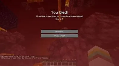 What is a death in minecraft?