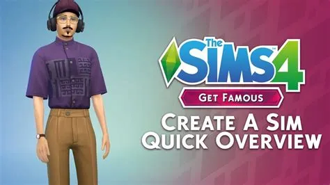 What things can you be famous for in sims 4?