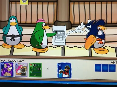 How do you play card-jitsu on club penguin?