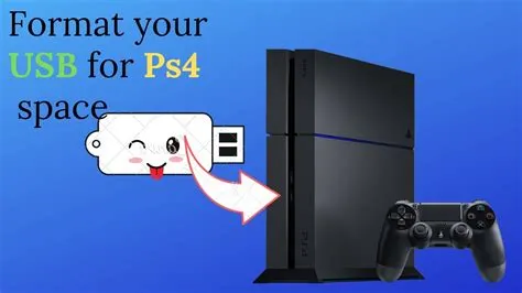 Do i need to format usb for ps4?