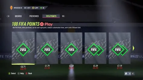 Can i use fifa points from 21 to 22?