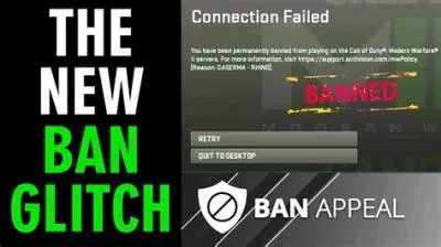 Can you get banned for glitches in mw2?