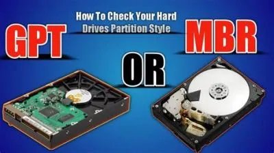 Is a ps3 hard drive gpt or mbr?