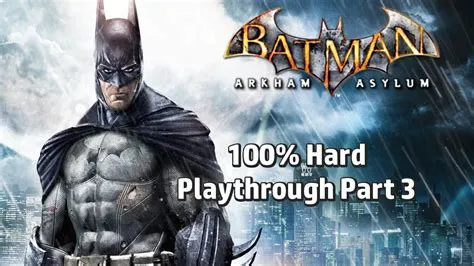 How hard is it to 100 arkham asylum?