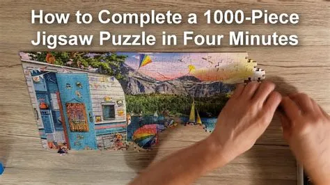 What is the quickest time to complete a 1000 piece puzzle?