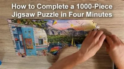 What is the quickest time to complete a 1000 piece puzzle?