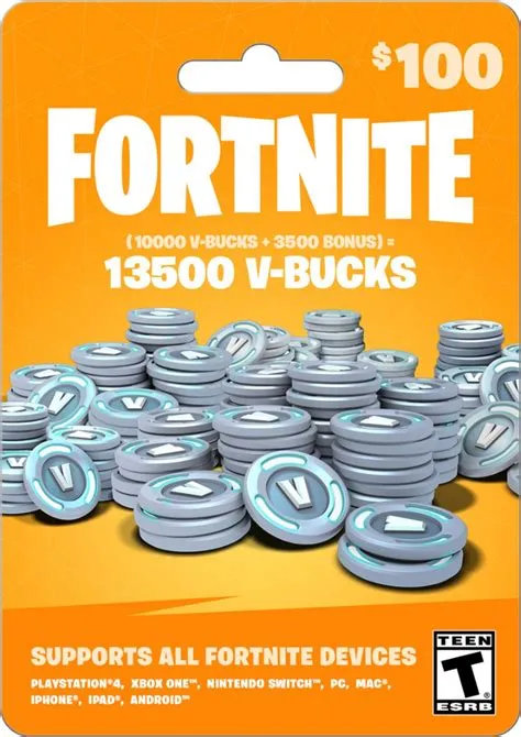 How much is 100 dollars in fortnite?