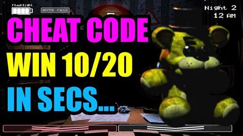 How to beat fnaf 1 cheat code?