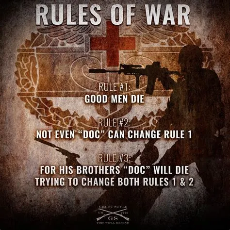 What are the 12 rules of war?