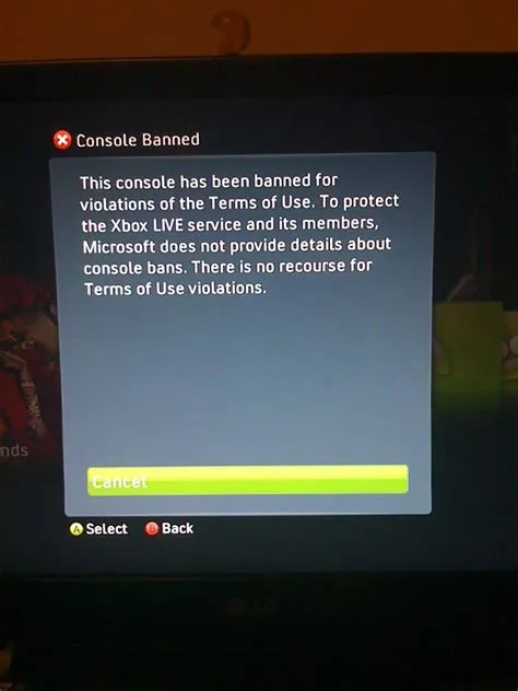 Can you still get banned on xbox 360?