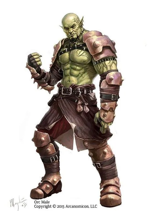 Are all half-orcs green?