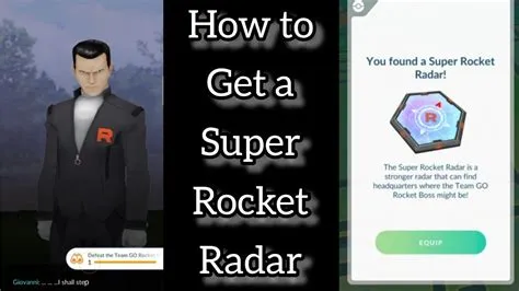 Can you farm super rocket radar?