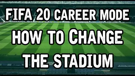 Can i change my stadium fifa 22 career mode?