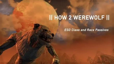 What race makes the best werewolf in eso?