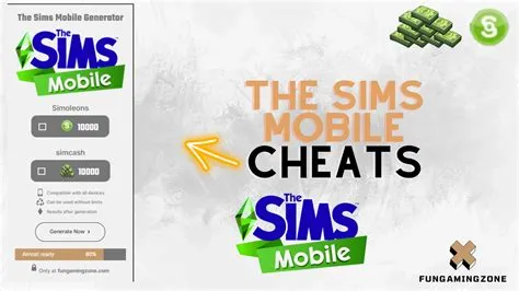 Can sims cheat in sims mobile?