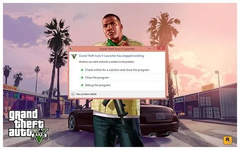 Why does gta 5 suddenly stop working?