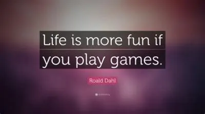 Are games important in life?