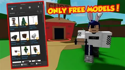 Is it ok to use free models in roblox?