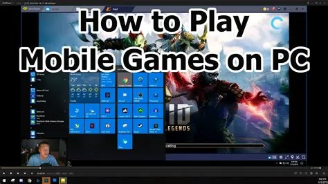 Is there a way to play mobile games on pc?