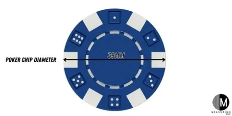 What is the common poker chip size?