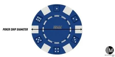 What is the common poker chip size?