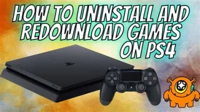 How do i uninstall and reinstall a game on ps4?