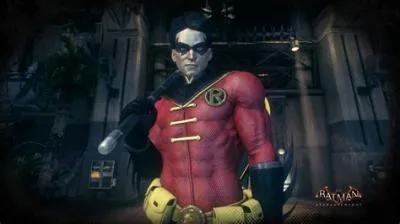 Why is robin bald in the arkham games?