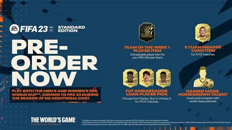 Do you get fifa early if you pre-order standard edition?