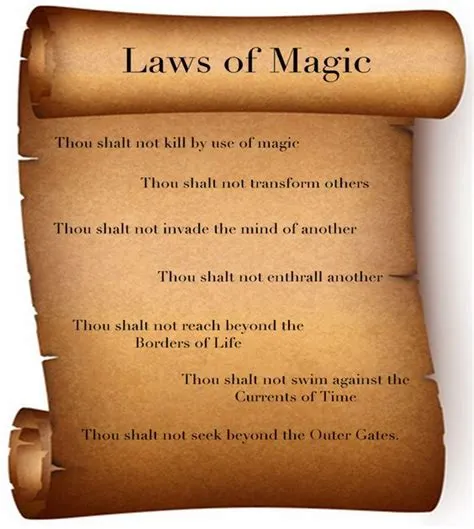 What is the seventh law of magic?