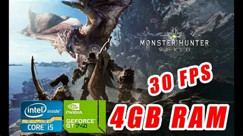 Can monster hunter world run on 4gb ram?