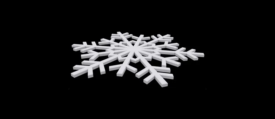 Are snowflakes flat or 3d?