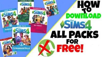 Can you get sims 4 packs for free?